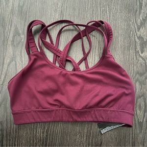 Victoria Secret Sport Sports Bra, Maroon, Size M